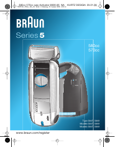 Handleiding Braun 580cc Scheerapparaat