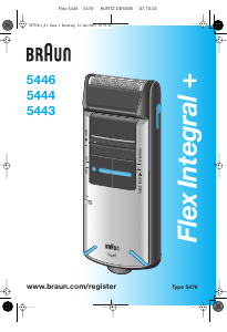 Kullanım kılavuzu Braun 5443 Flex Integral+ Tıraş makinesi