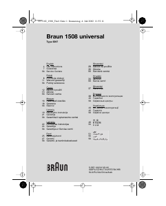 Handleiding Braun 1508 Scheerapparaat