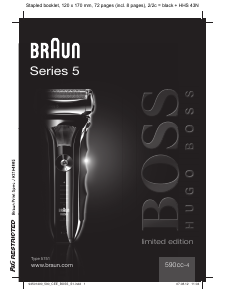 Руководство Braun 590cc-4 Hugo Boss Электробритва