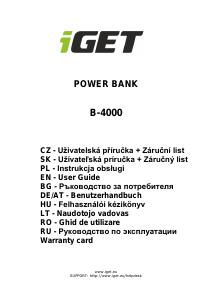 Handleiding iGet B-4000 Mobiele oplader