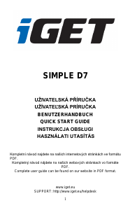 Használati útmutató iGet Simple D7 Mobiltelefon