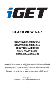 Instrukcja iGet Blackview GA7 Telefon komórkowy