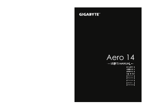 Manuale Gigabyte Aero 14W V7-CF4 Notebook