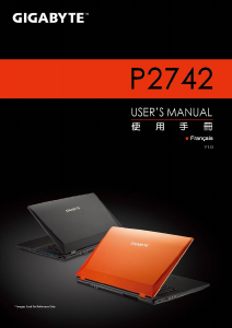 Mode d’emploi Gigabyte P2742G Ordinateur portable