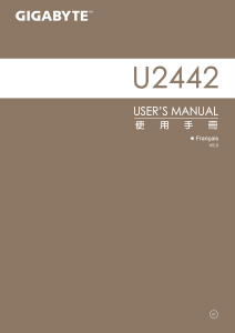 Mode d’emploi Gigabyte U2442D Ordinateur portable
