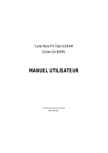 Mode d’emploi Gigabyte GA-8IDML-C Carte mère