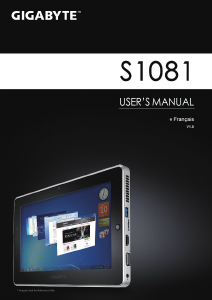 Mode d’emploi Gigabyte S1081 Tablette