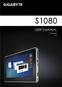 Mode d’emploi Gigabyte S1080 Tablette