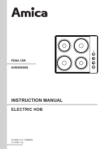 Handleiding Amica AHE6000SS Kookplaat