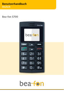 Bedienungsanleitung Beafon S700 Handy