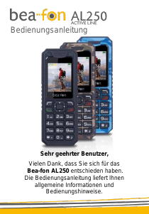 Bedienungsanleitung Beafon AL250 Handy
