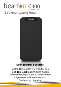 Bedienungsanleitung Beafon C400 Handy