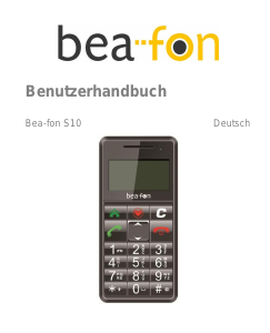 Bedienungsanleitung Beafon S10 Handy