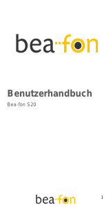 Bedienungsanleitung Beafon S20 Handy