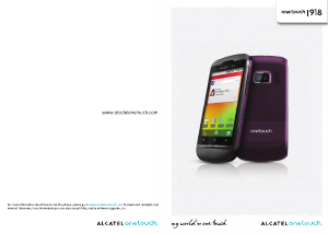 Bruksanvisning Alcatel One Touch 918 Mobiltelefon