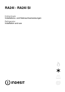 Bruksanvisning Indesit RA 24 I SI Kylskåp