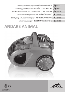 Návod Eta Andare Animal 1493 90010 Vysávač