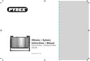 Handleiding Pyrex SB-290 Panini Ceramic Contactgrill