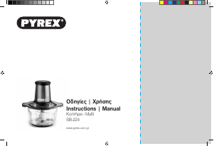 Bruksanvisning Pyrex SB-224 Minihackare