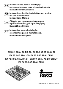 Εγχειρίδιο Teka EX 60.1 4G AI DR CI Εστία κουζίνας