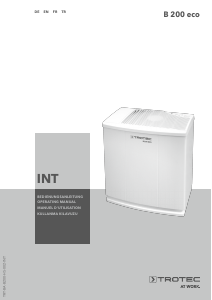 Mode d’emploi Trotec B 200 eco Humidificateur