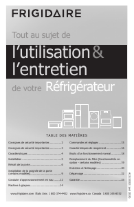 Mode d’emploi Frigidaire FFTR2045VD Réfrigérateur combiné