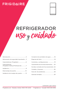 Manual de uso Frigidaire FFHT1814WW Frigorífico combinado