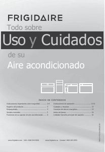 Manual de uso Frigidaire FHWC183WB2 Aire acondicionado