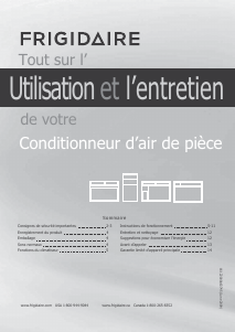 Mode d’emploi Frigidaire FHWE182WA2 Climatiseur