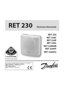 Bedienungsanleitung Danfoss RET 230F Thermostat