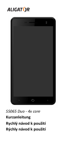 Návod Aligator S5065 Mobilný telefón