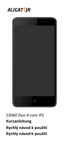 Bedienungsanleitung Aligator S5060 Handy