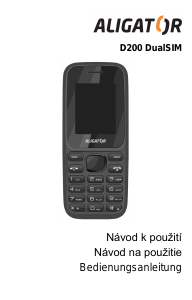 Manuál Aligator D200 DualSIM Mobilní telefon