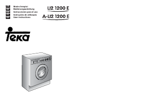 Mode d’emploi Teka LI2 1200 E Lave-linge