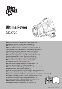 Kullanım kılavuzu Dirt Devil DD2720-2 Ultima Power Elektrikli süpürge