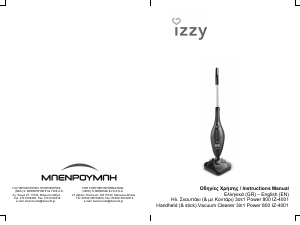Bruksanvisning Izzy IZ-4001 Power 800 3in1 Dammsugare