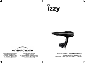 Handleiding Izzy Infrared Pro Haardroger