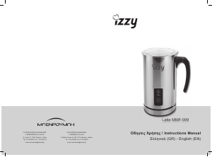 Bruksanvisning Izzy MMF-009 Mjölkskummare
