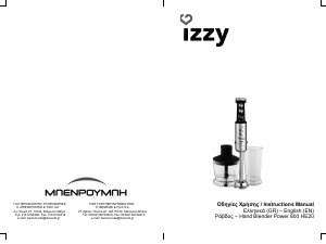Bruksanvisning Izzy HE20 Power Stavmixer