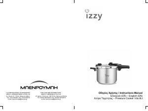 Manual Izzy Vita 8L Pressure Cooker