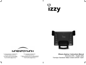 Handleiding Izzy MV-13251 Greek Contactgrill