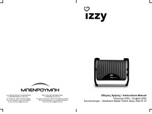 Bruksanvisning Izzy S-10 Smörgåsgrill