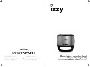 Bruksanvisning Izzy K-77 Smörgåsgrill