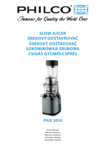 Bruksanvisning Philco PHJE 5030 Juicepress