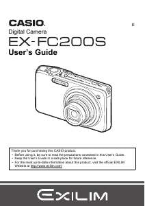Manual Casio EX-FC200S Digital Camera