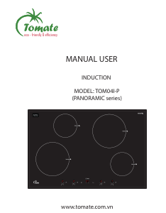 Handleiding Tomate TOM 04I-P Kookplaat