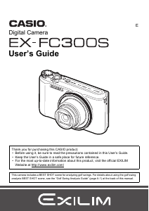 Manual Casio EX-FC300S Digital Camera