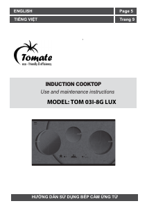 Hướng dẫn sử dụng Tomate TOM 03I-8G LUX Tarô
