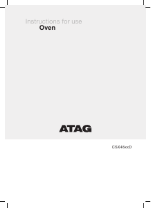 Mode d’emploi ATAG CSX4611D Four